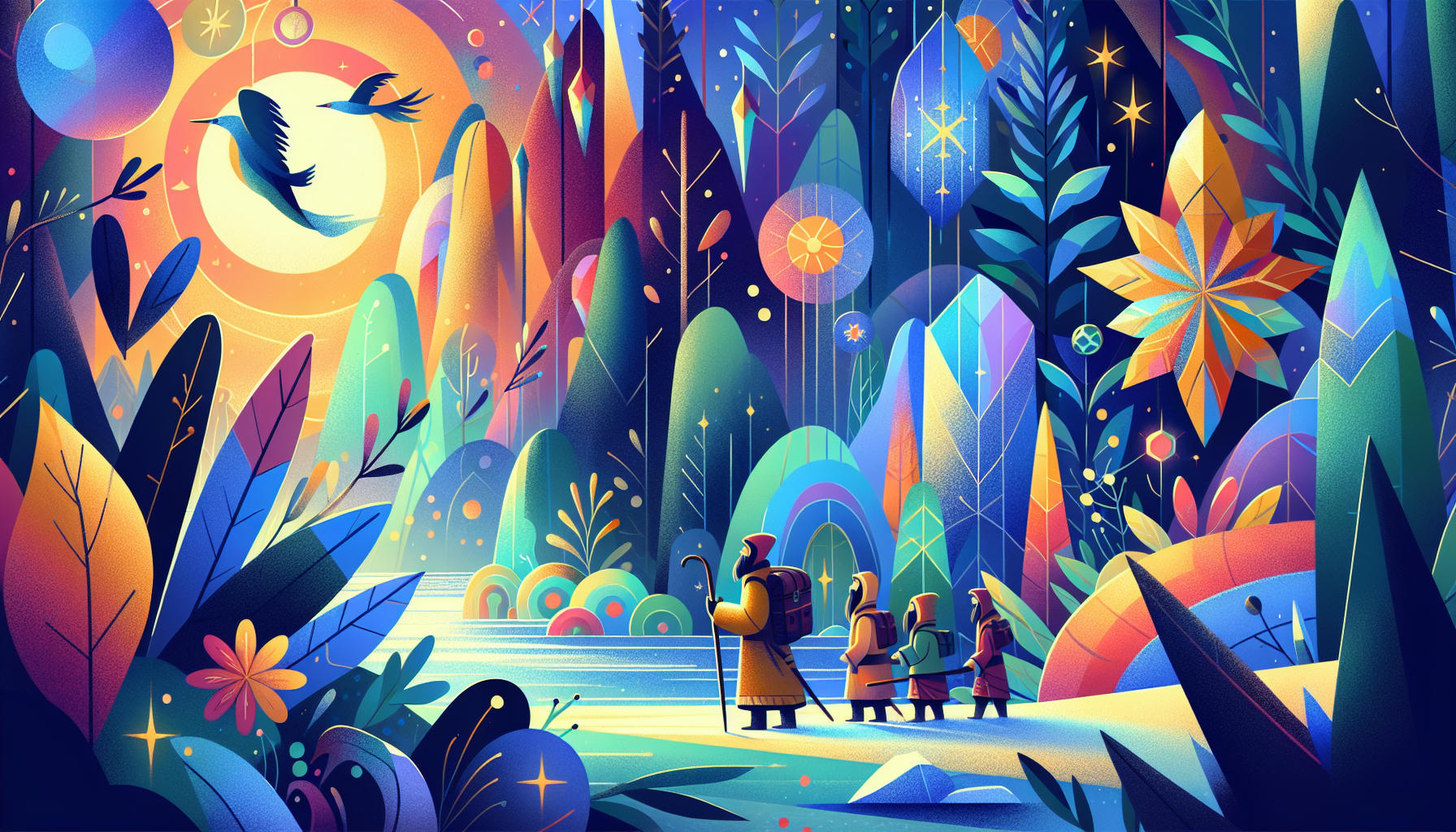 Ellies erleuchtete Eiskristalle