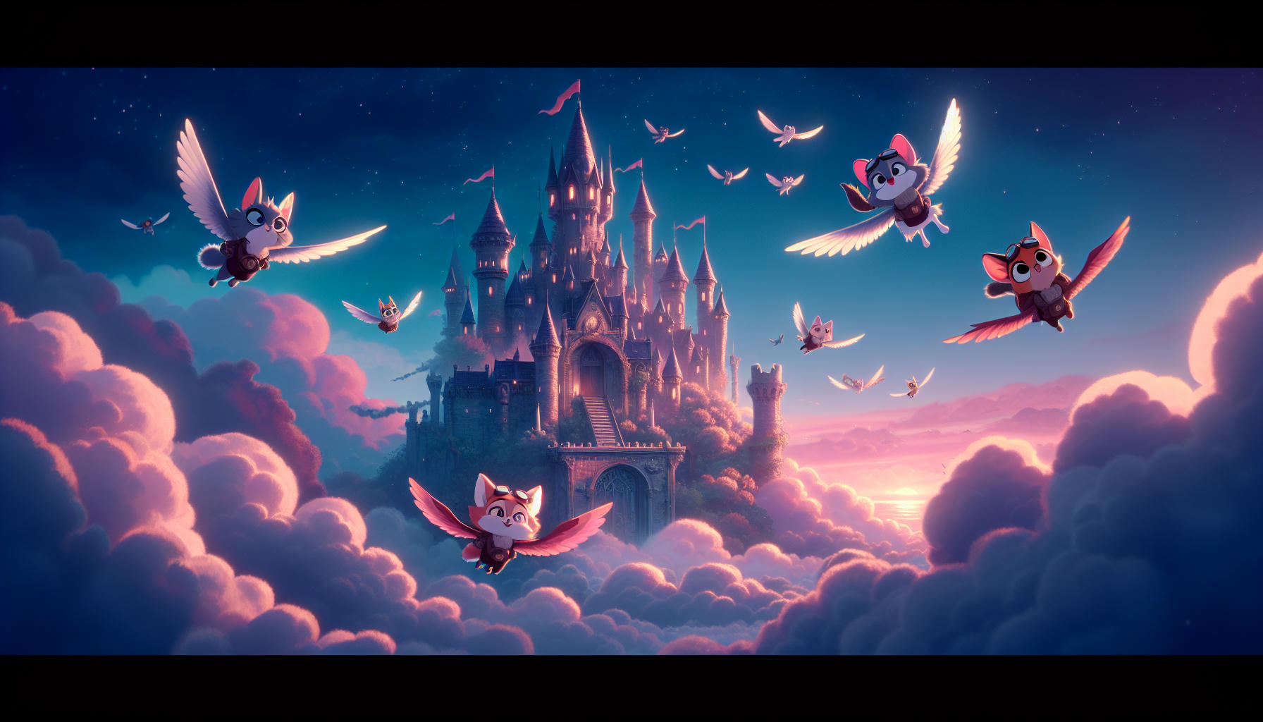 Die fliegenden Freunde vom Wolkenschloss