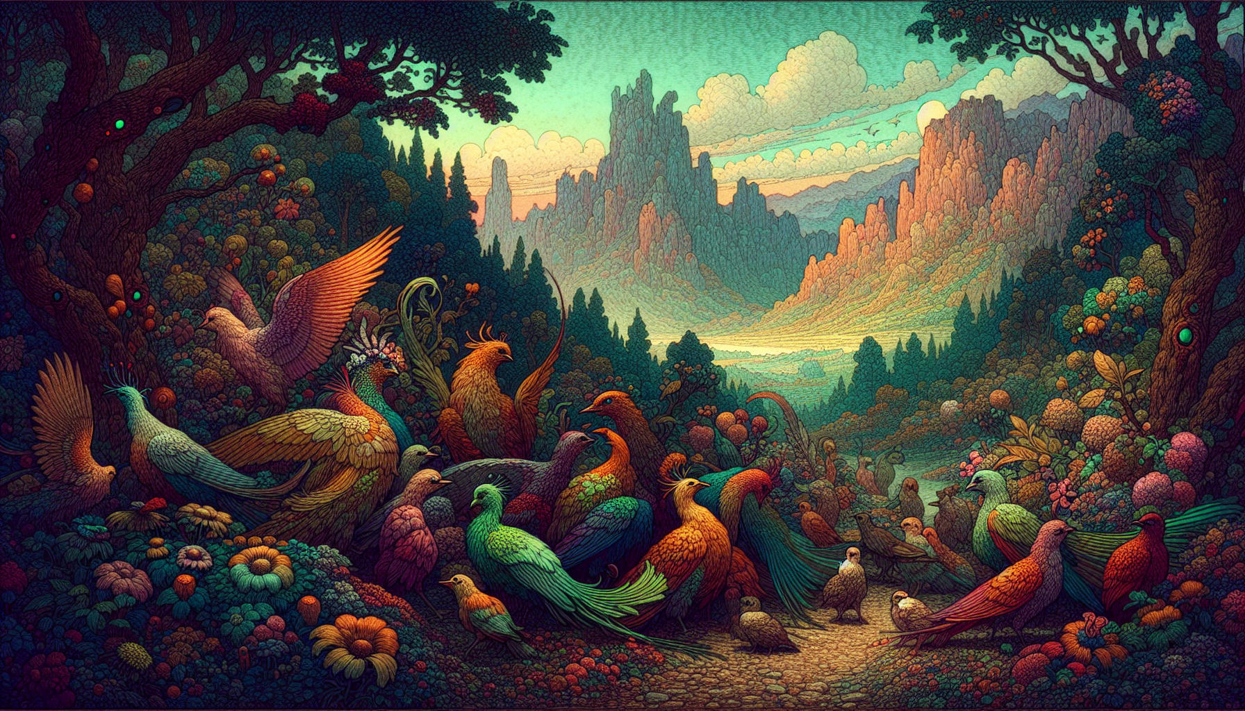 Die flüsternden Federn des Fantasievogels