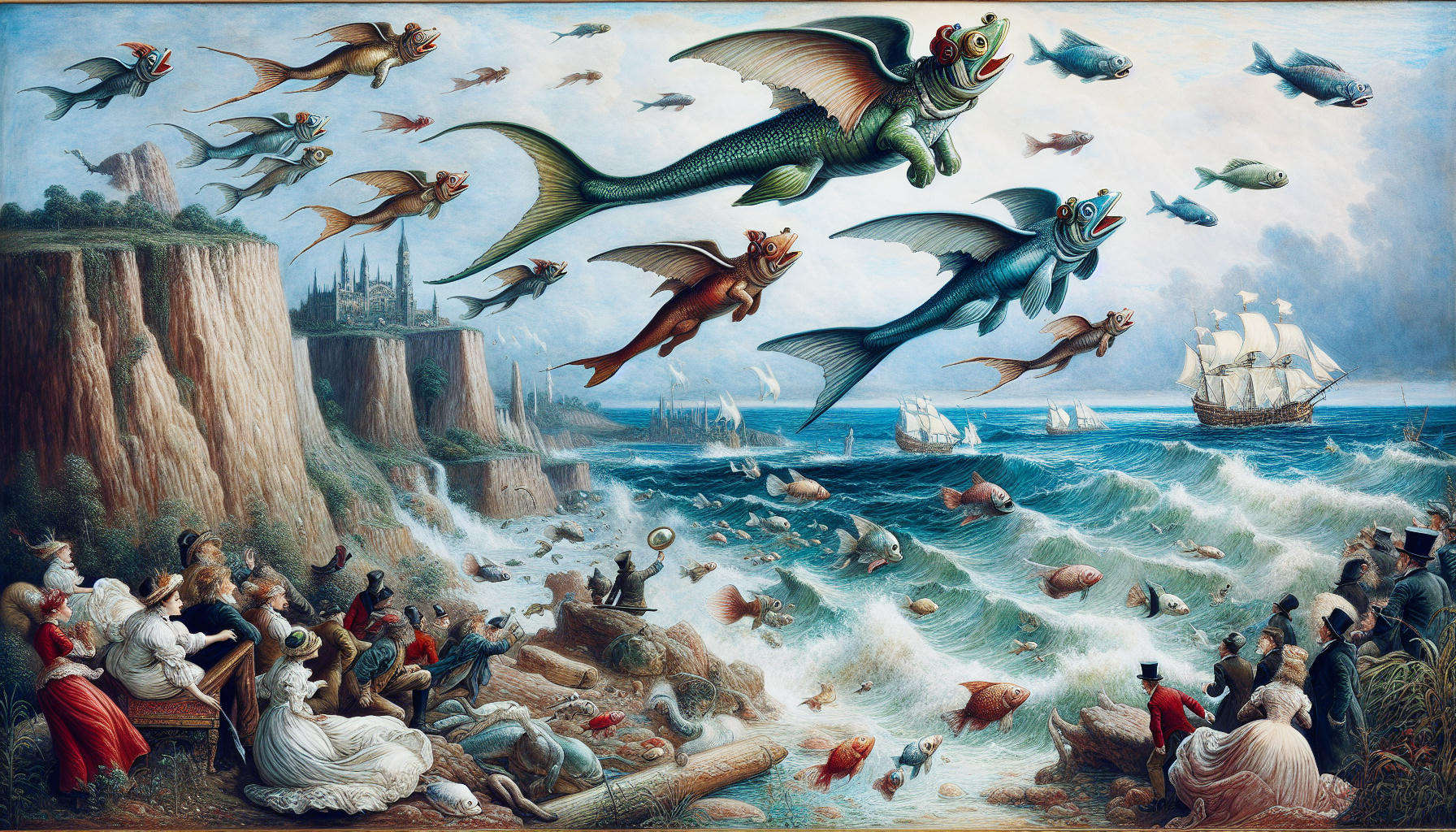 Die fröhliche Fahrt der fliegenden Fische