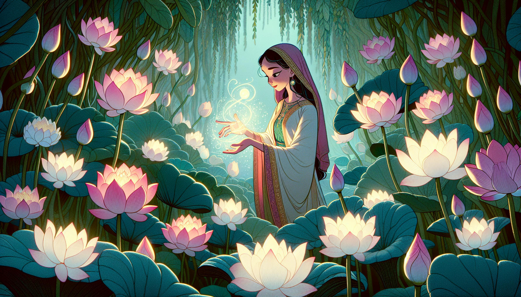 Laras leuchtende Lotusblumen