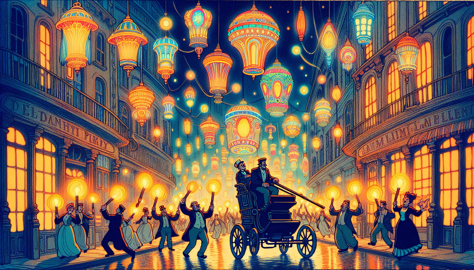 Leos leuchtender Laternenzug