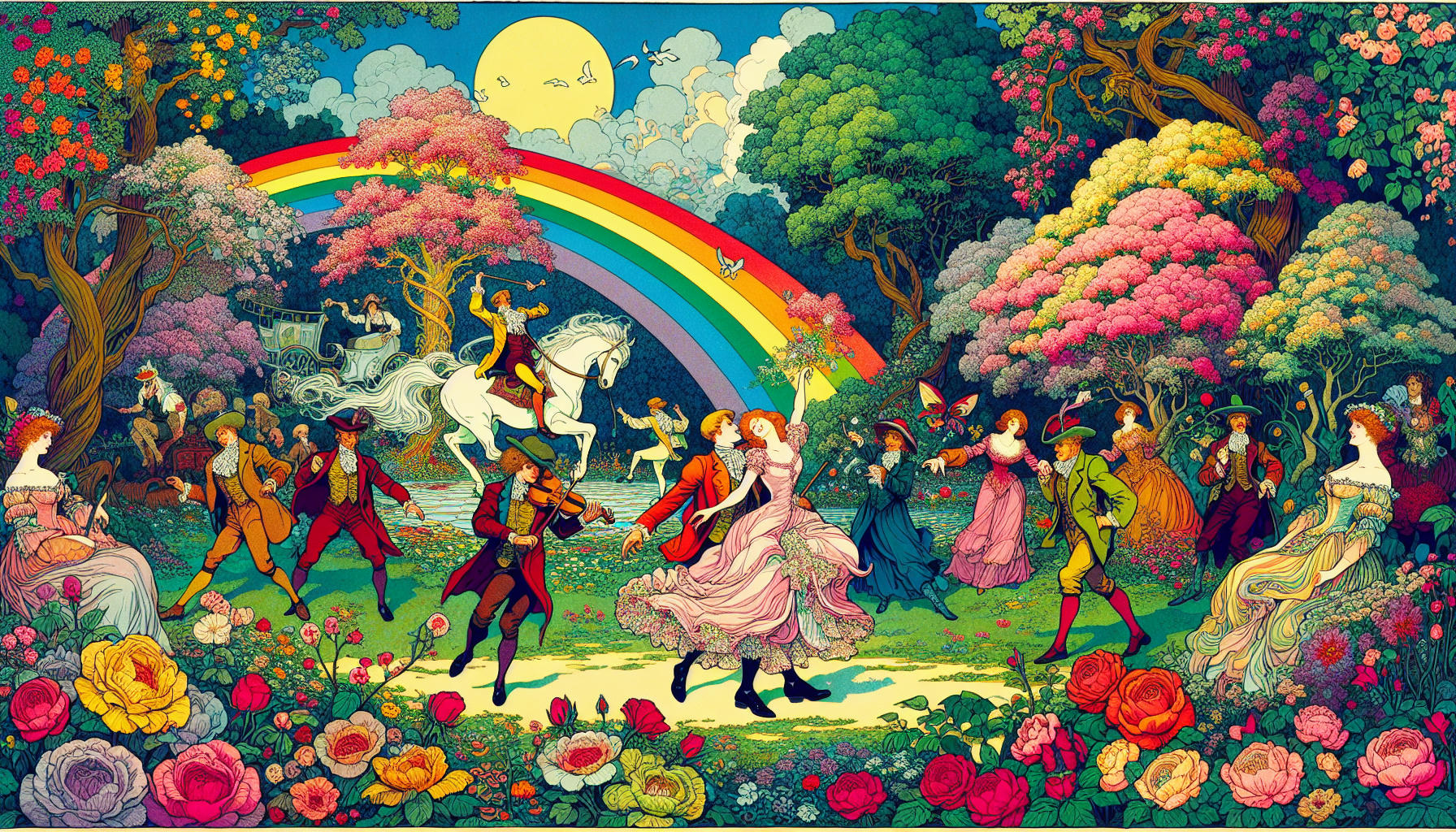 Der Regenbogen-und-die-Rosen-Reigen