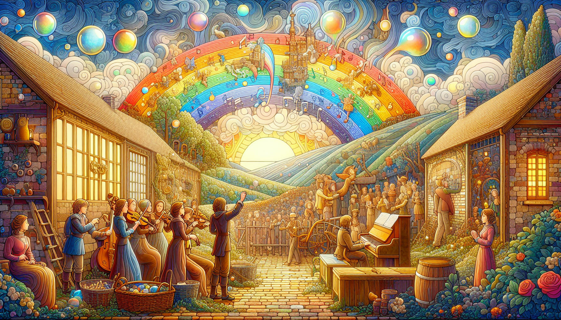 Der Regenbogen der singenden Seifenblasen