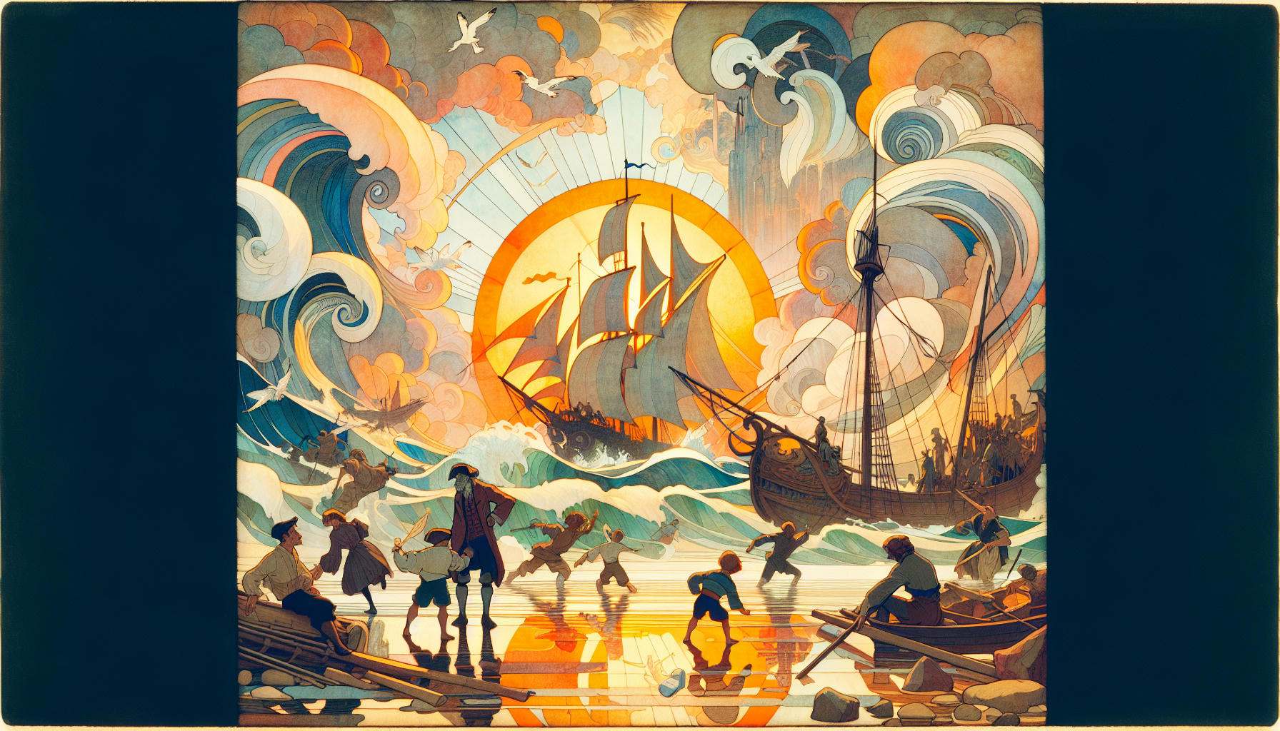Sonnenschein und das lachende Meer