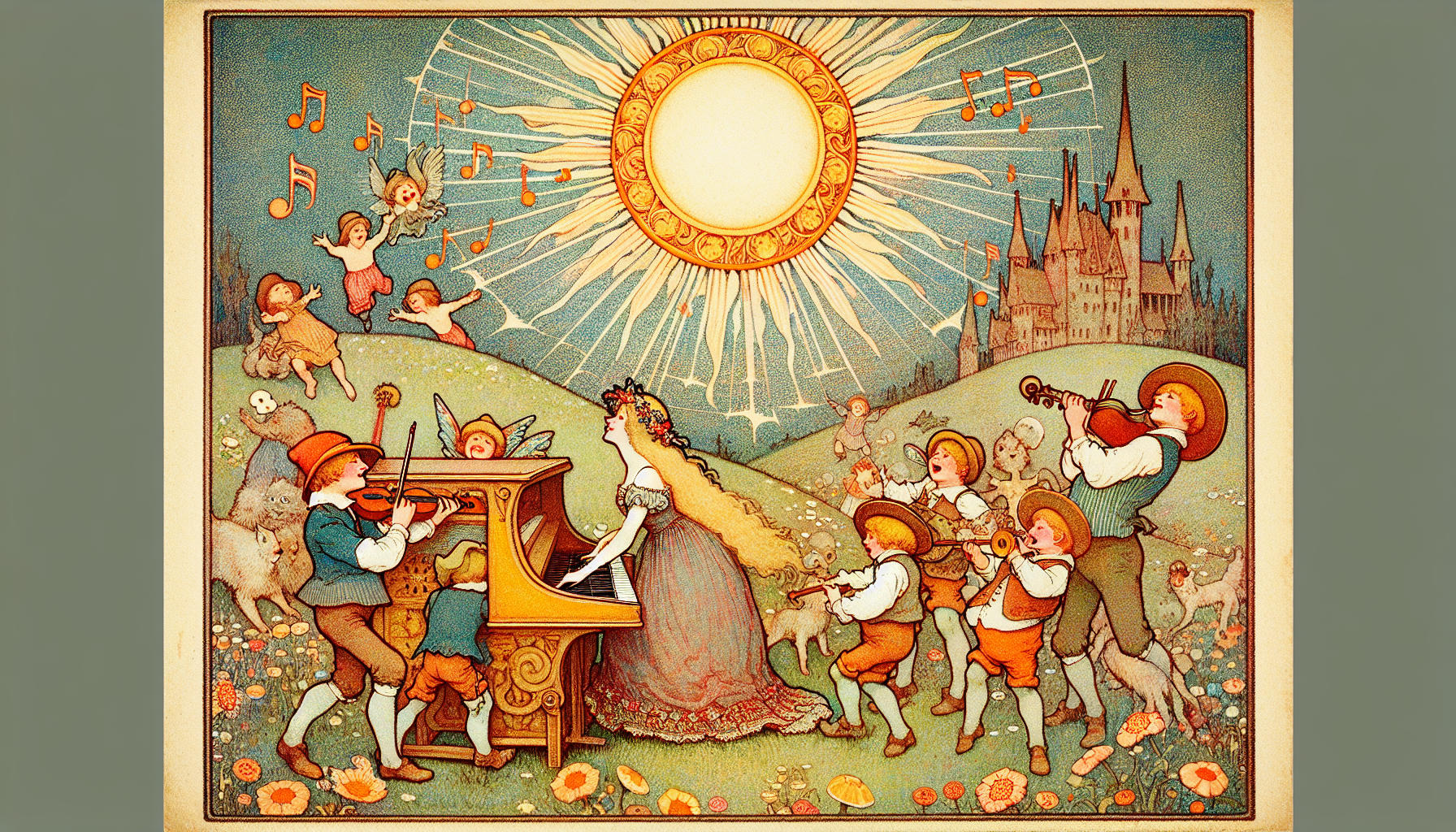 Sonnenschein und die singenden Sonnenstrahlen