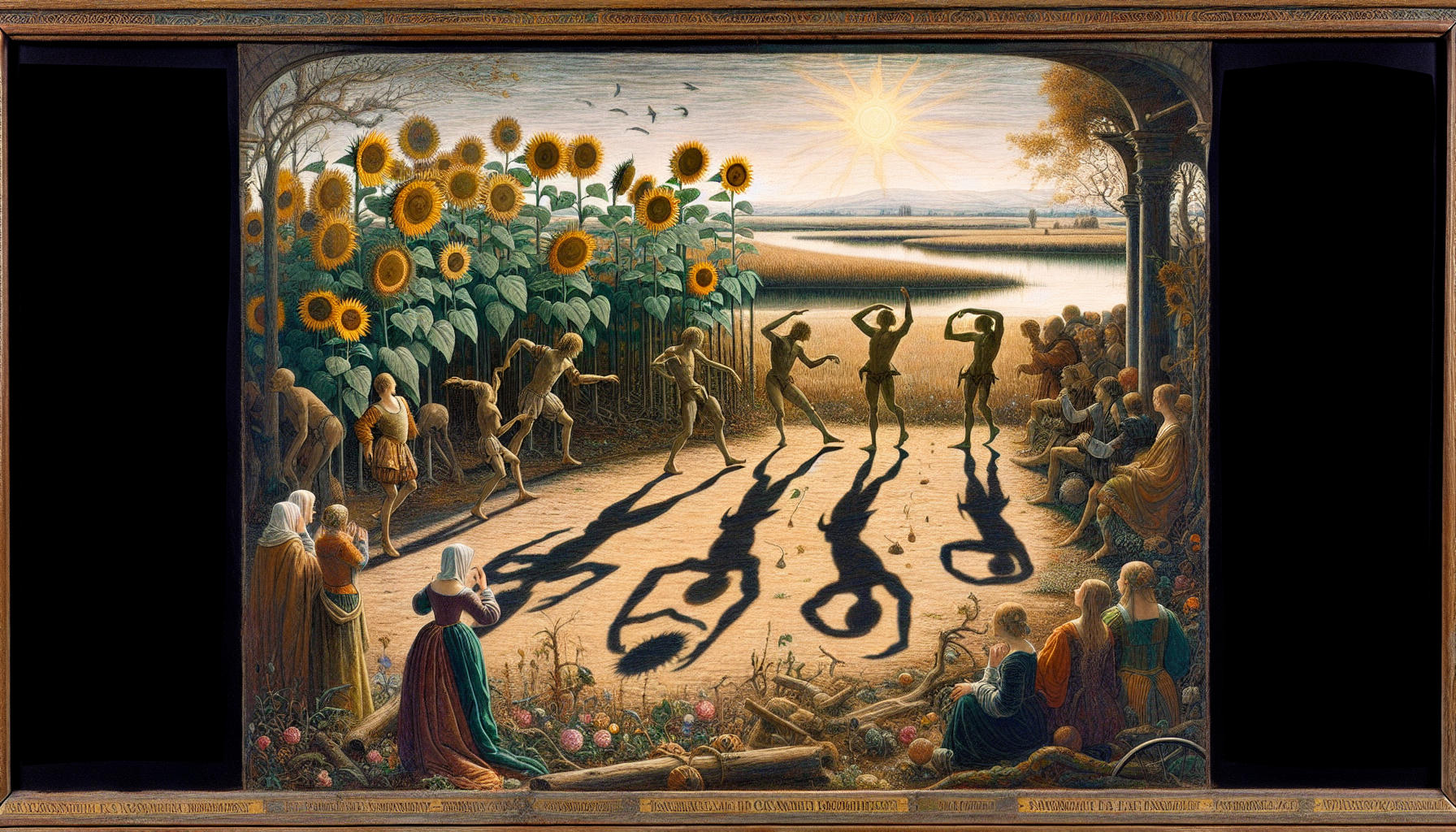 Die tanzenden Schatten der Sonnenblumen