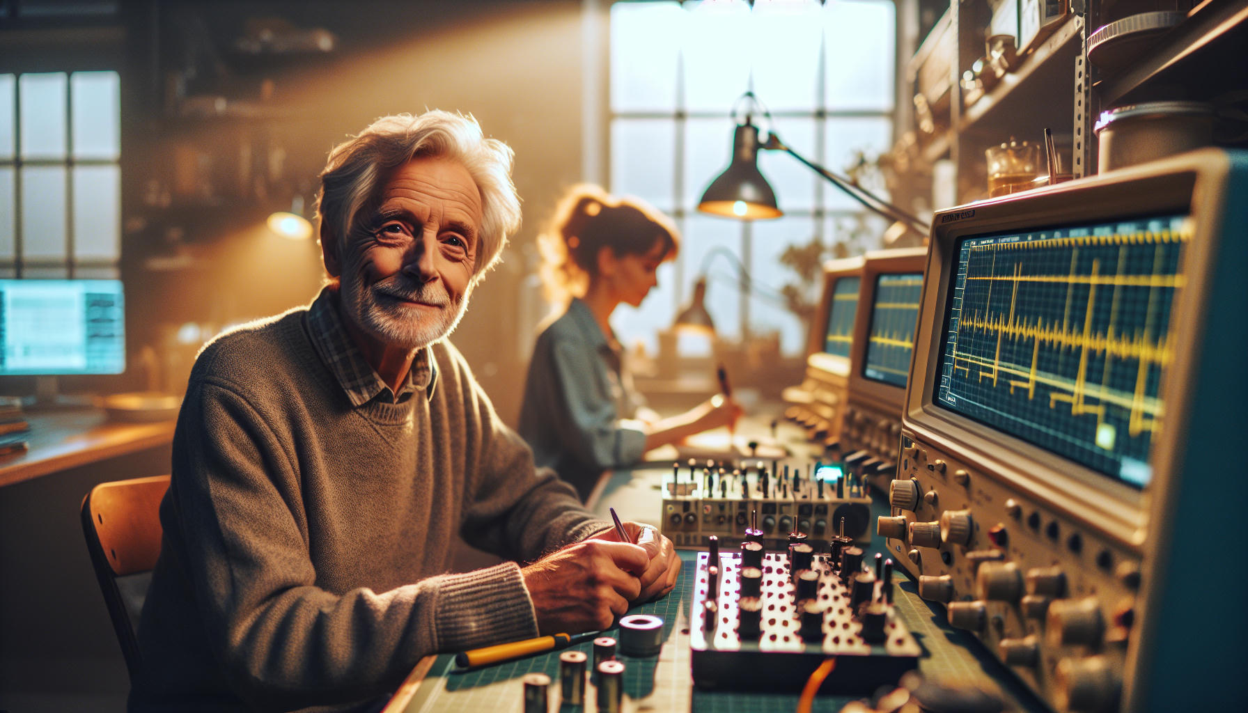 Wie testet man elektronische Bauteile mit einem Oszilloskop?